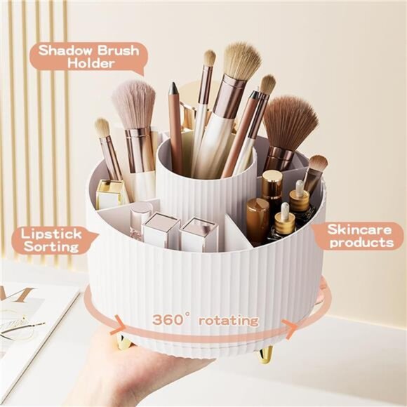 360° Rotate Makeup Brush Holder Organizer - Picture 2 of 14